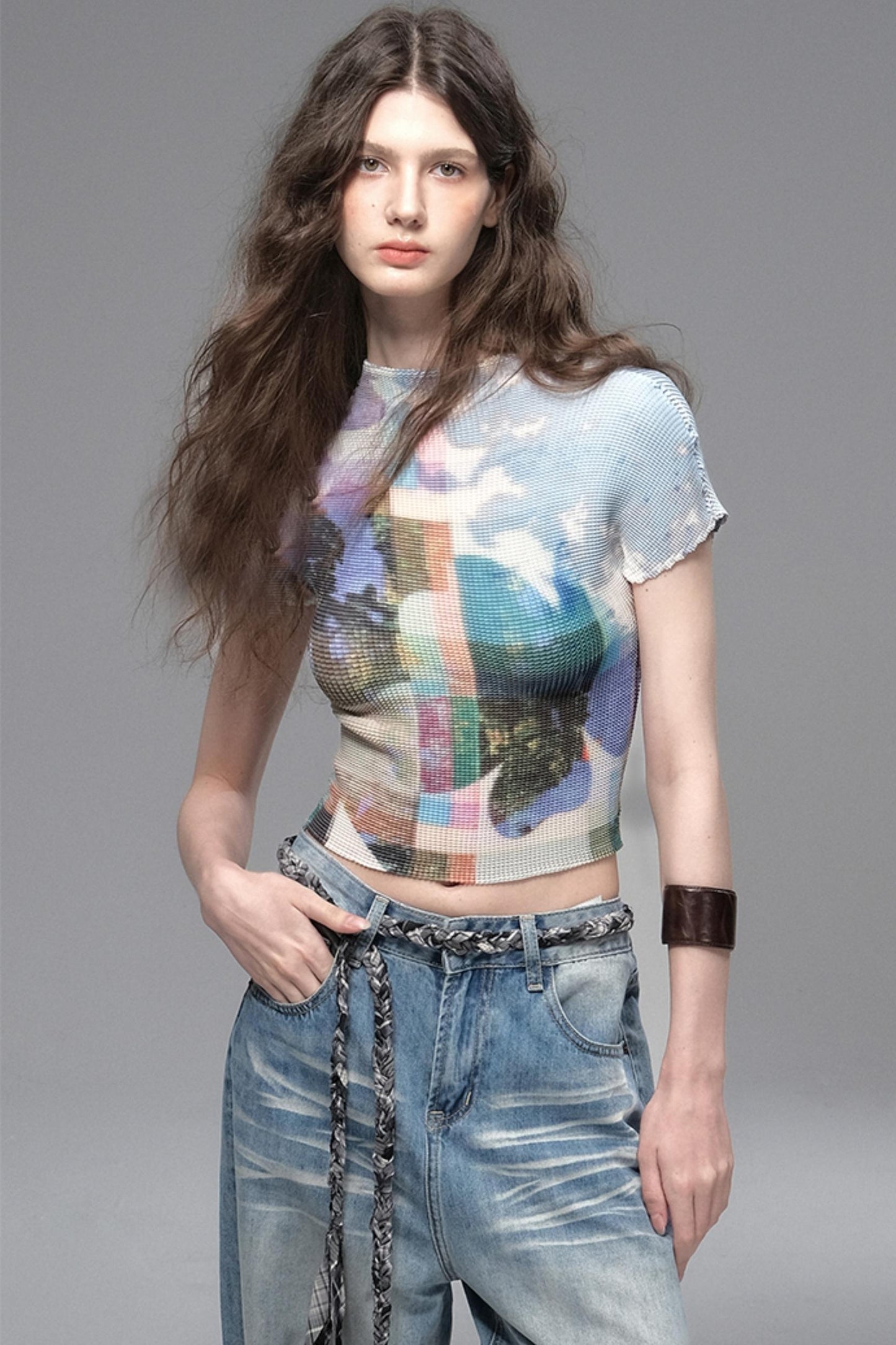 Nomad Stars Pleated T-Shirt