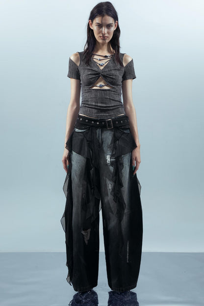 Ruffled Patchwork Curtains