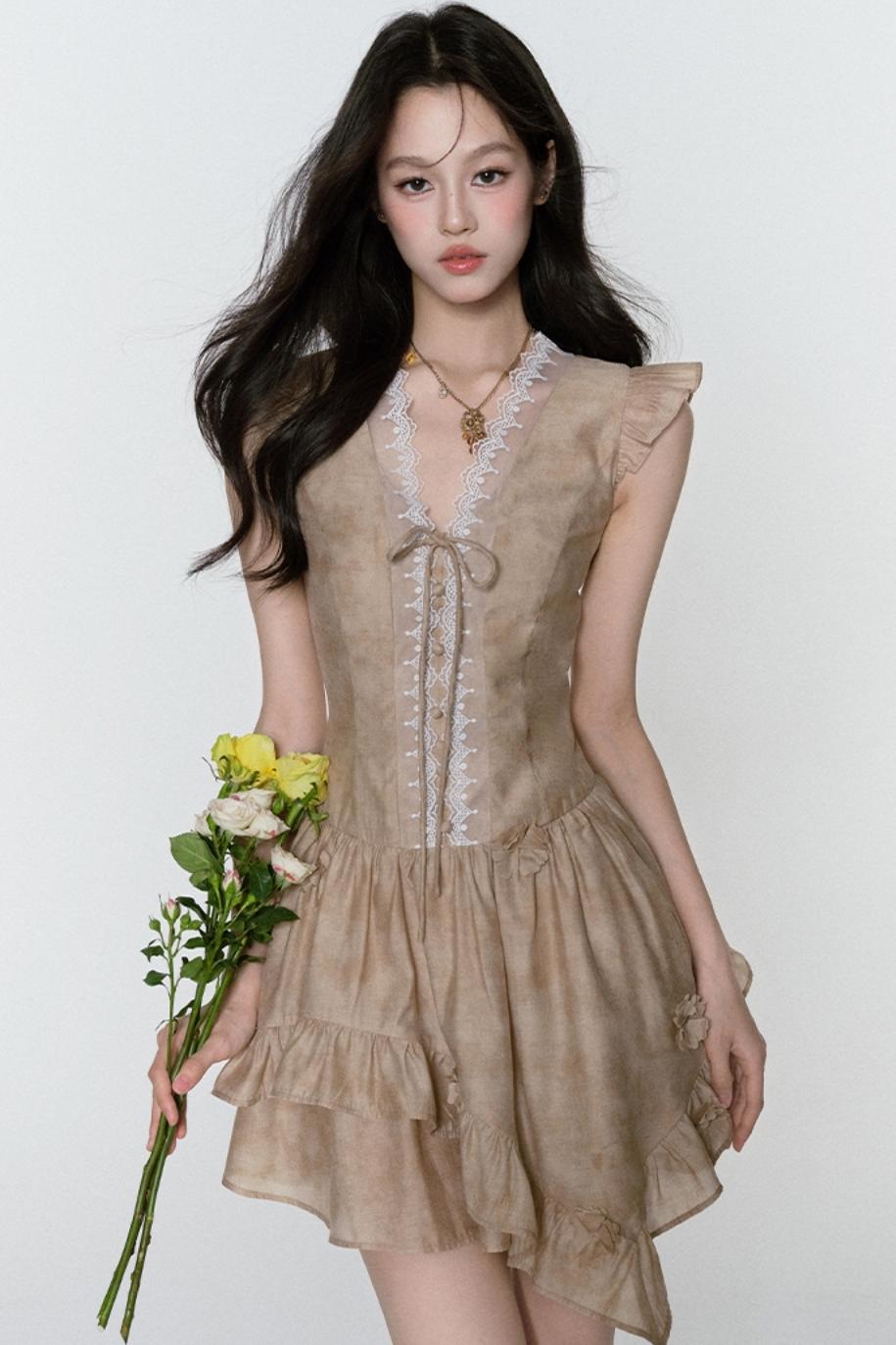 Dreams V-Neck Sleeve Dress