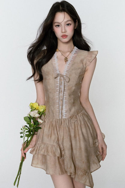 Dreams V-Neck Sleeve Dress