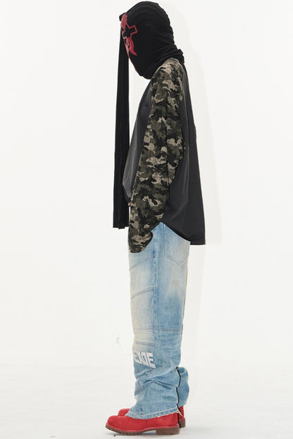 Gray Embroidered T-Shirt