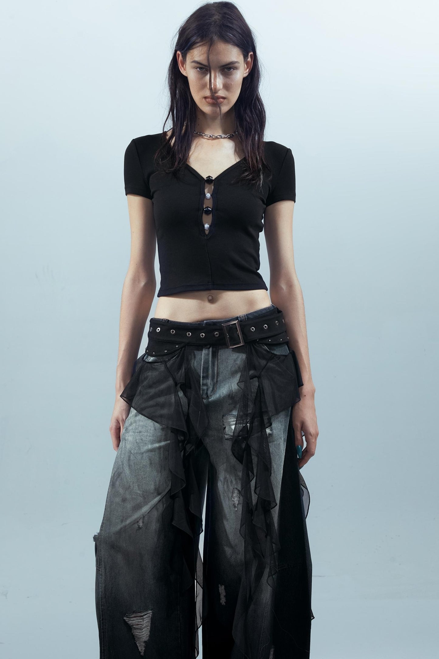 Ruffled Patchwork Curtains