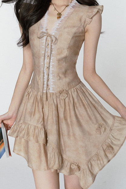 Dreams V-Neck Sleeve Dress