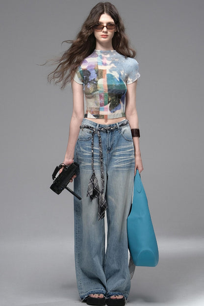 Nomad Stars Pleated T-Shirt