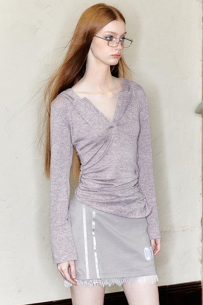Light Purple Hooded Sweater