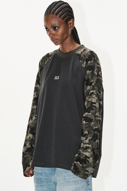 Gray Embroidered T-Shirt