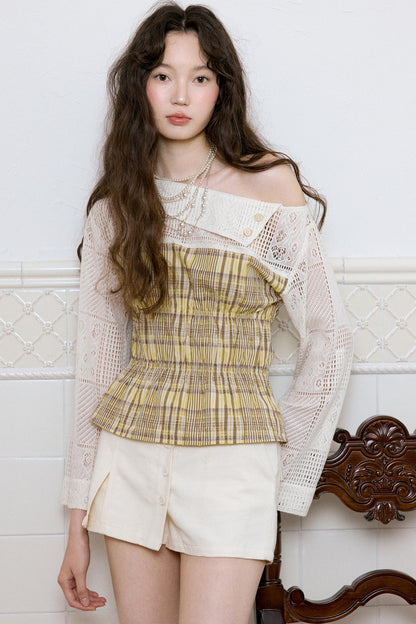 Apricot Yellow Bohemian Top Skirt Set-Up