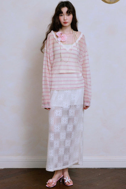 Bohemian Striped Blouse Set-Up