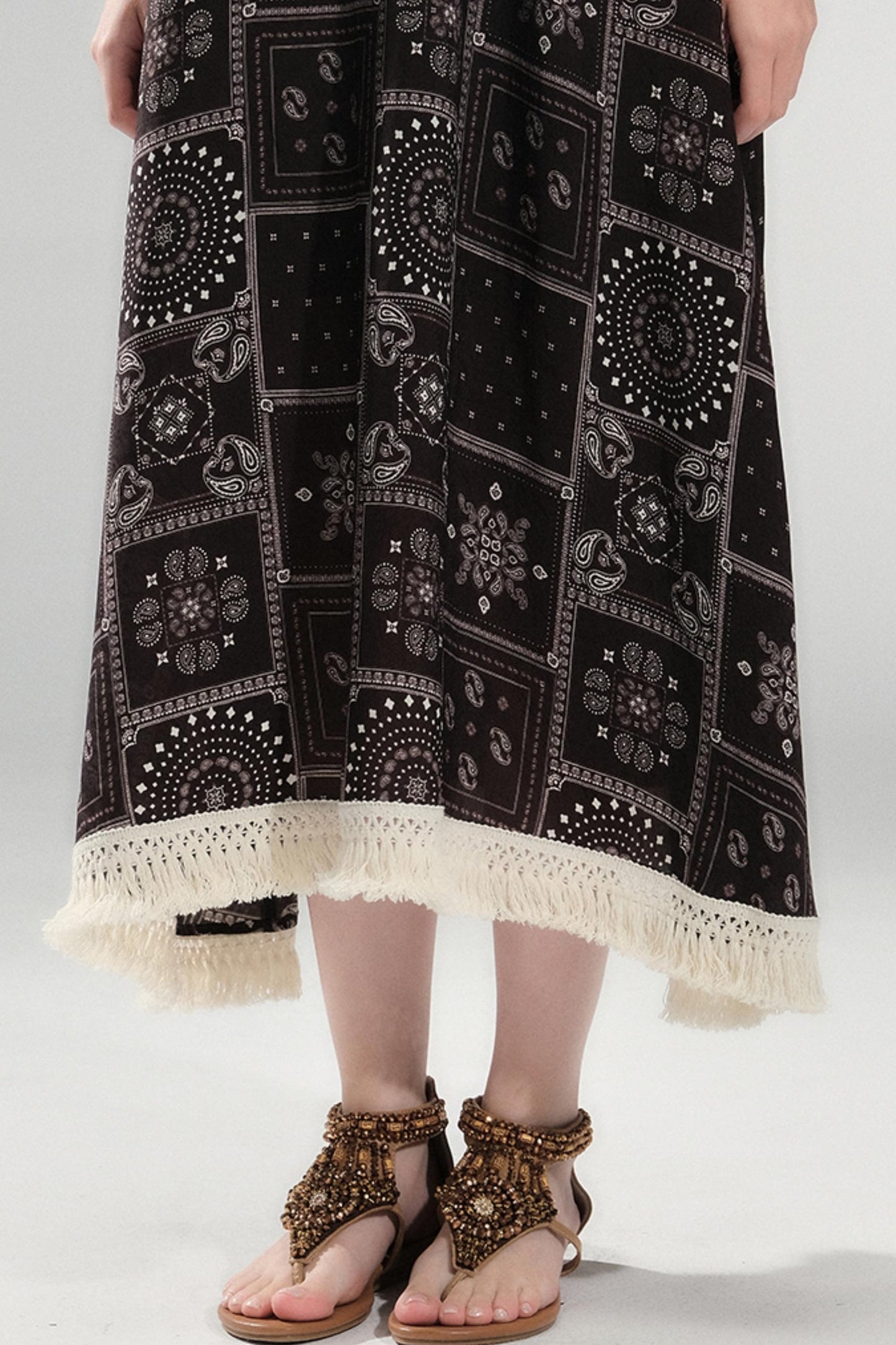 Sunset Bohemian Beaded Slip Dress