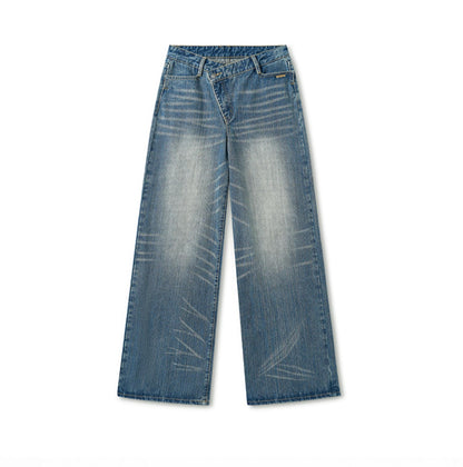 Blue Spring Straight Jeans