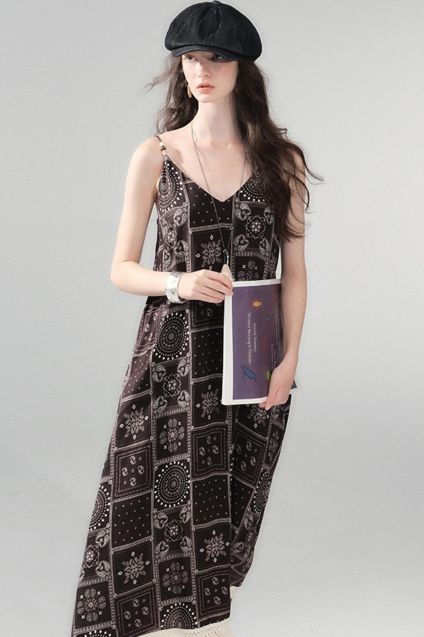 Sunset Bohemian Beaded Slip Dress