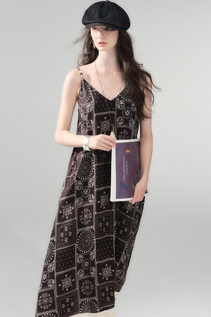 Sunset Bohemian Beaded Slip Dress