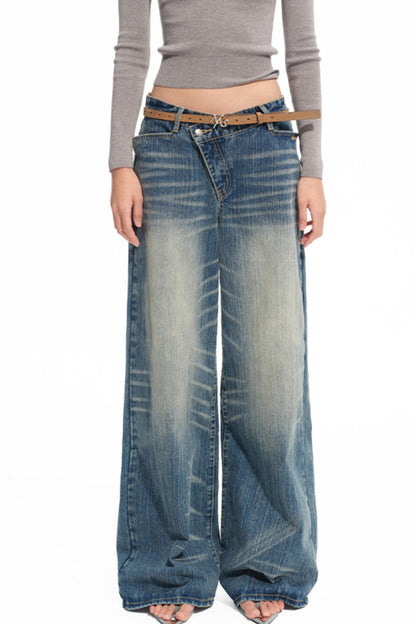 Blue Spring Straight Jeans