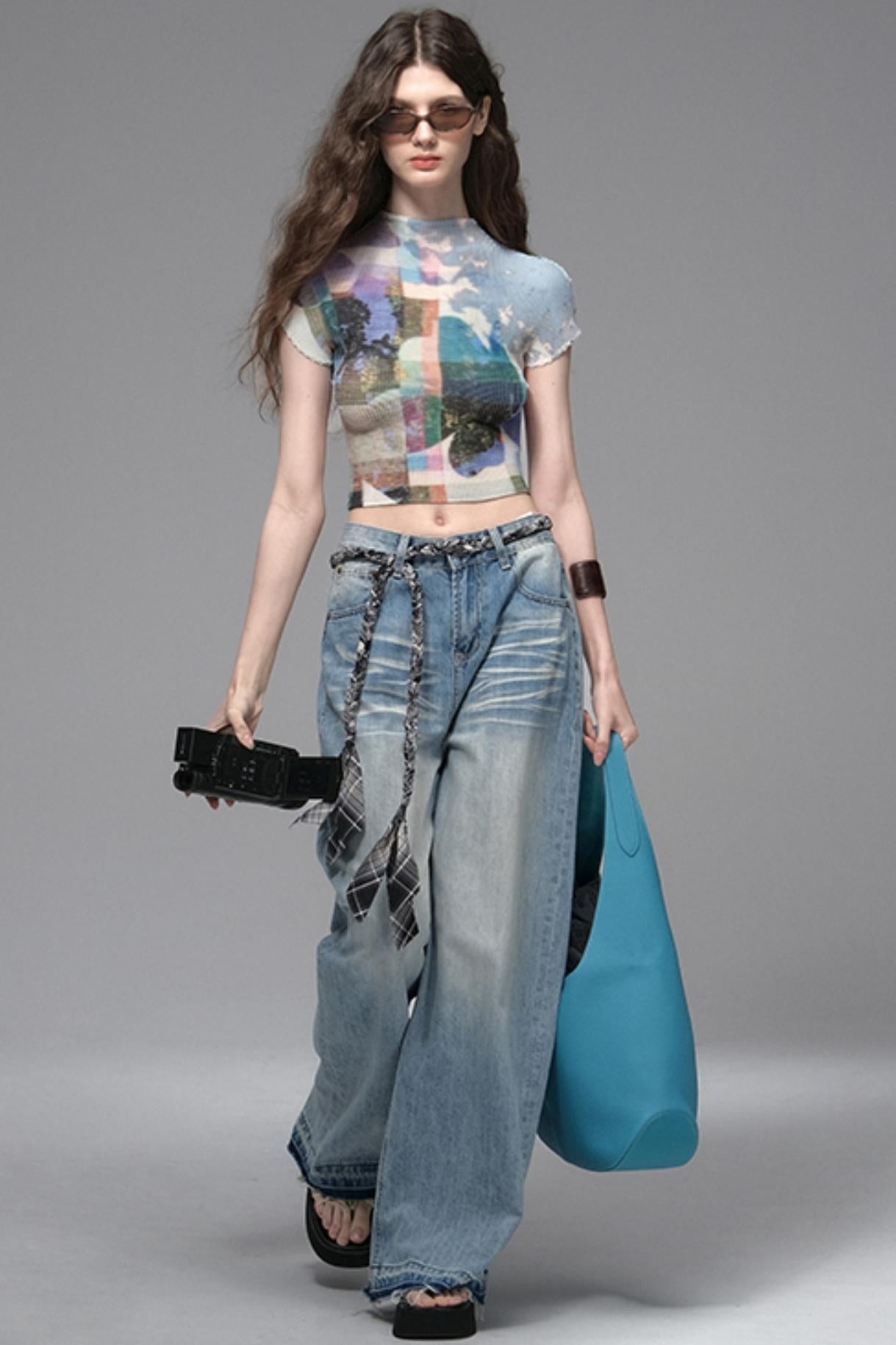 Nomad Stars Pleated T-Shirt