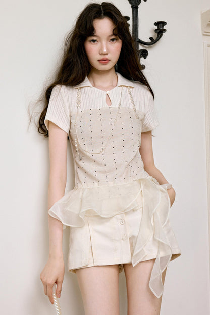 Bohemian Polka Dot Lace Top