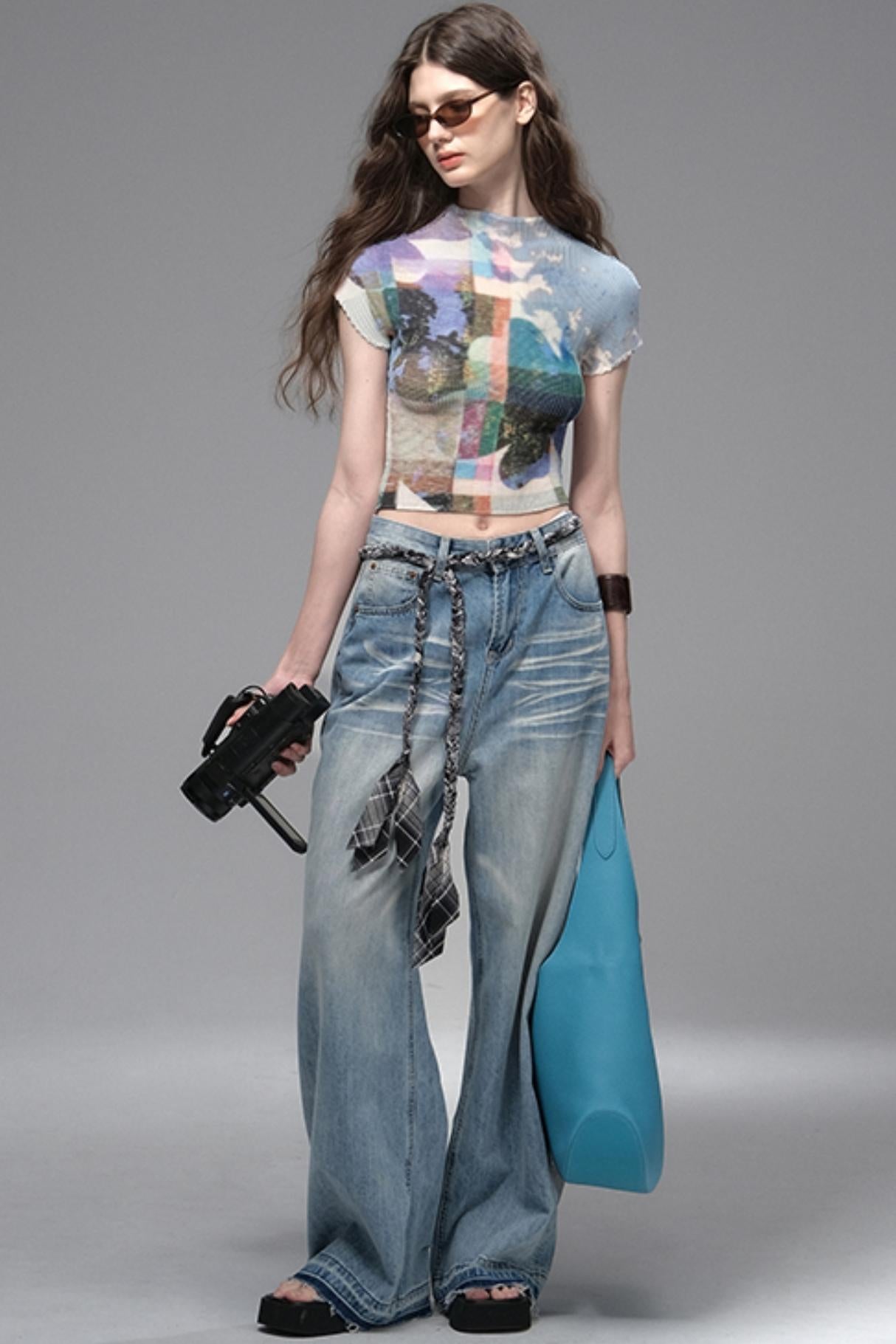 Nomad Stars Pleated T-Shirt