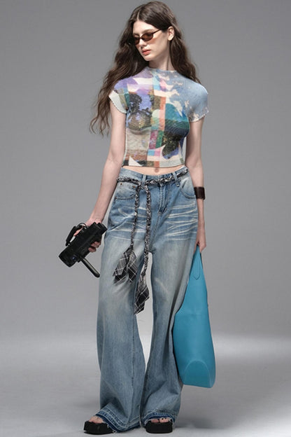 Nomad Stars Pleated T-Shirt