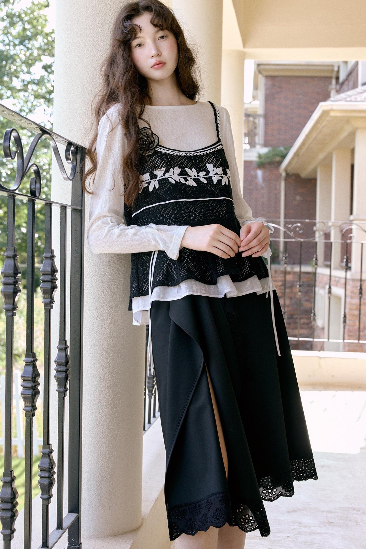 Original Black Retro A-Line Skirt
