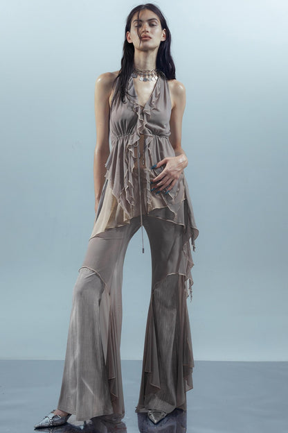 Dreamy Ruffled Mesh Tank