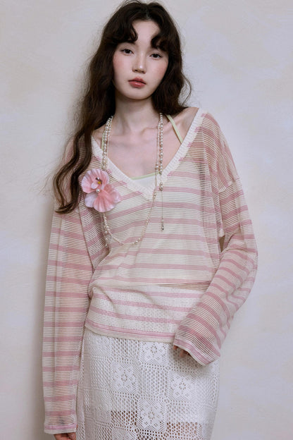 Bohemian Striped Blouse Set-Up