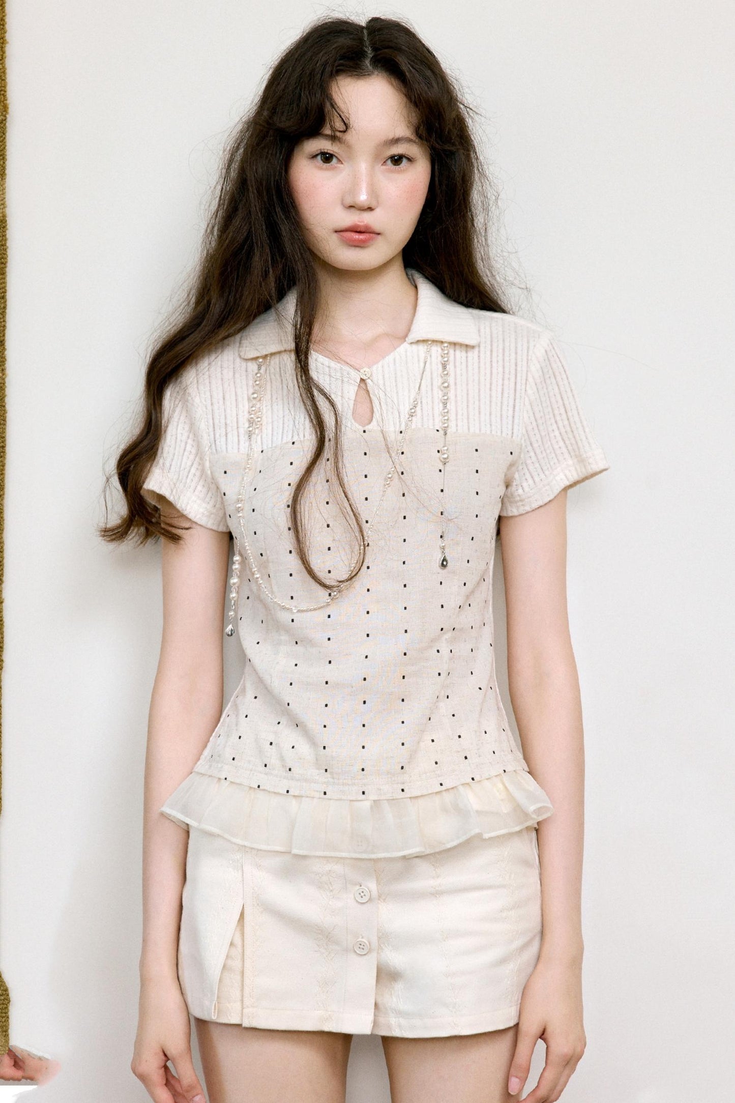 Bohemian Polka Dot Lace Top