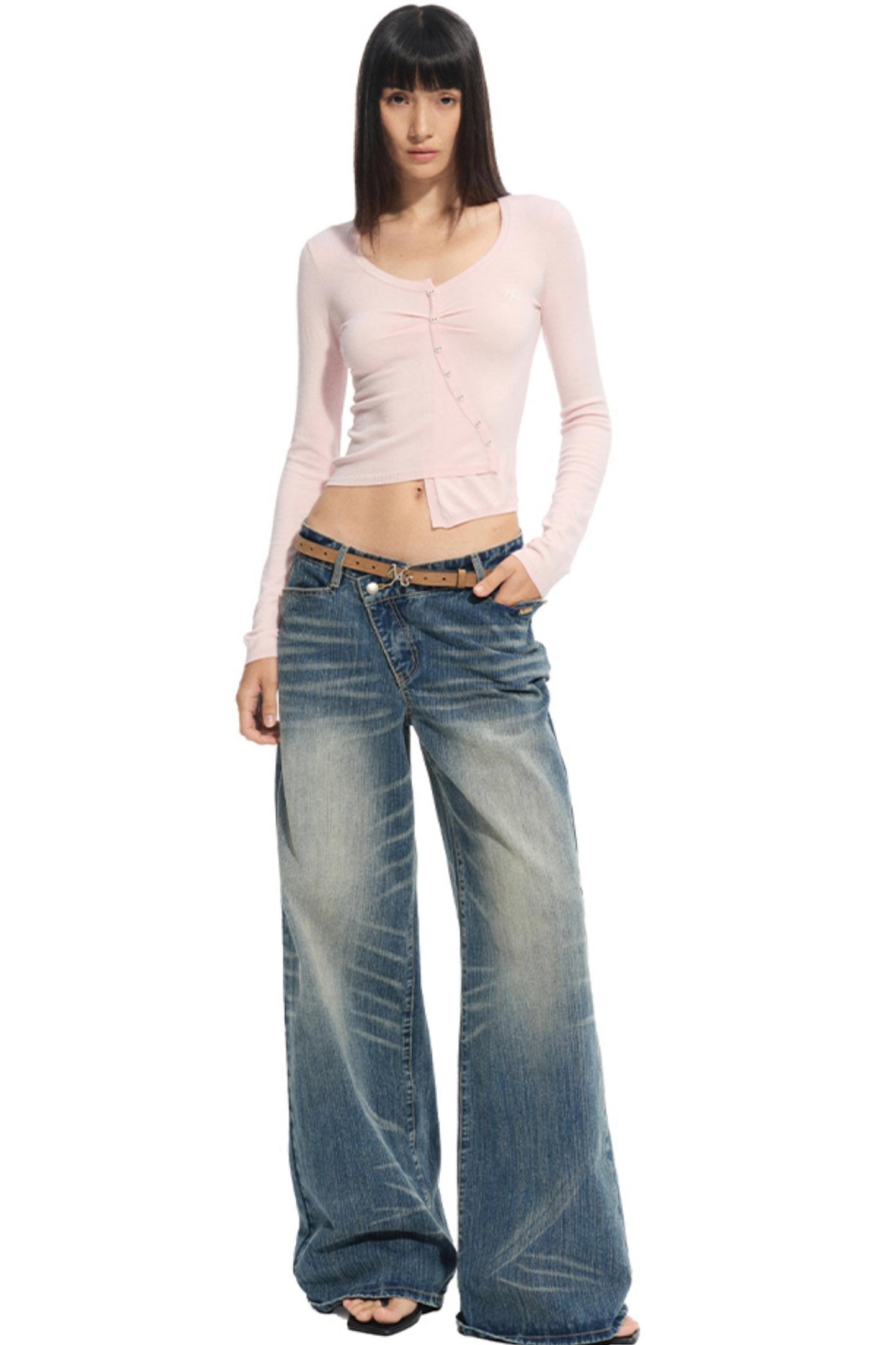 Blue Spring Straight Jeans