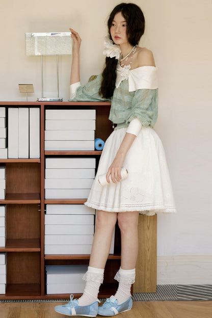 Spring Bloom Peplum Skirt