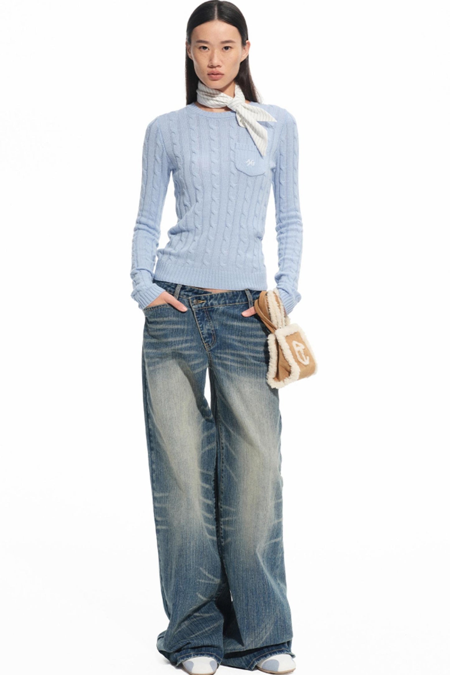 Blue Spring Straight Jeans