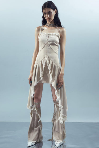 Asymmetrical Halter Dress