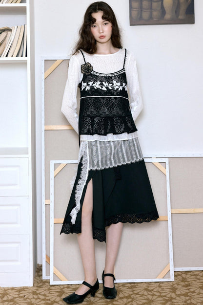 Original Black Retro A-Line Skirt