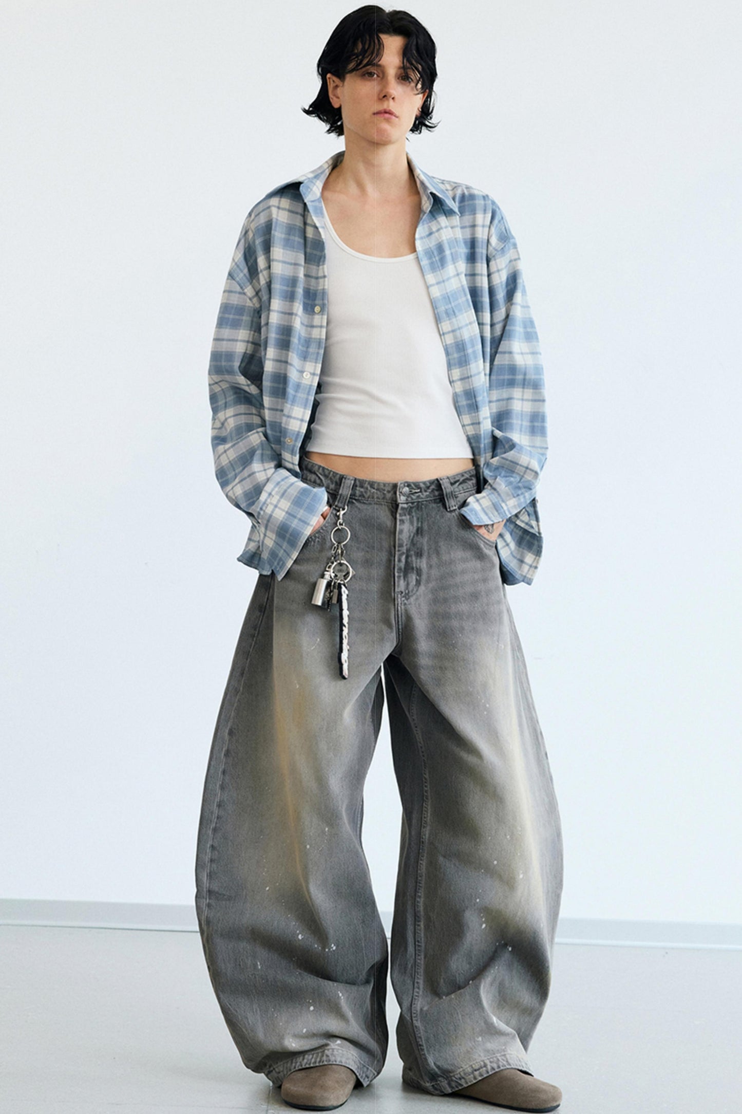 Retro Plaid Sunshade Shirt Jacket