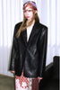 Schwarze Lederjacke auf Lager