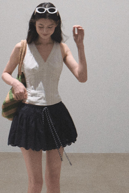 Ruffled V-Neck Camisole