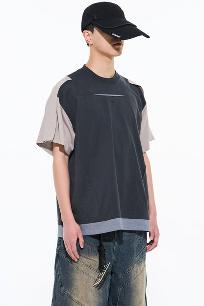 Contrasting Stitching T-Shirt