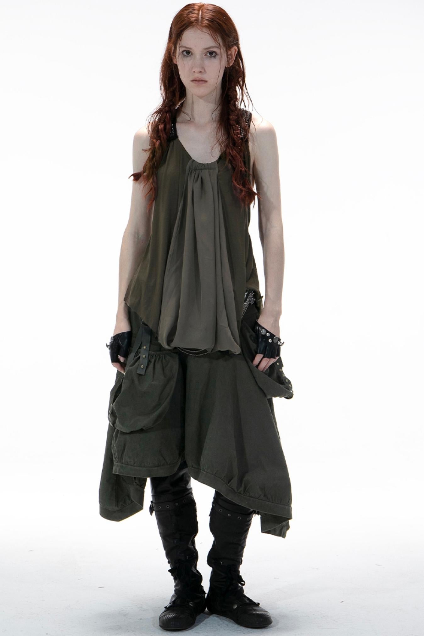 Metal-Studded Swing Tank Top