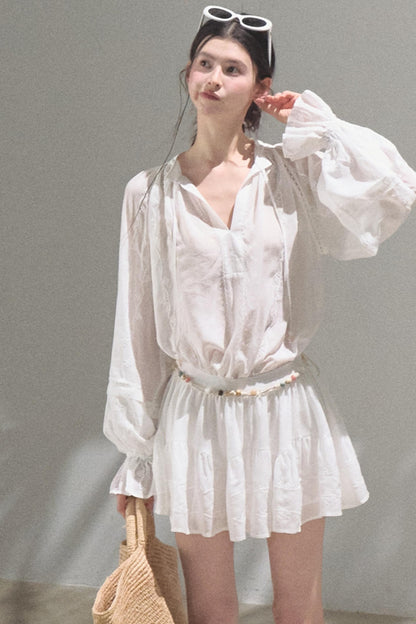 Bubble Sleeve Skirt Set-Up