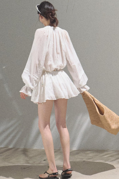 Bubble Sleeve Skirt Set-Up