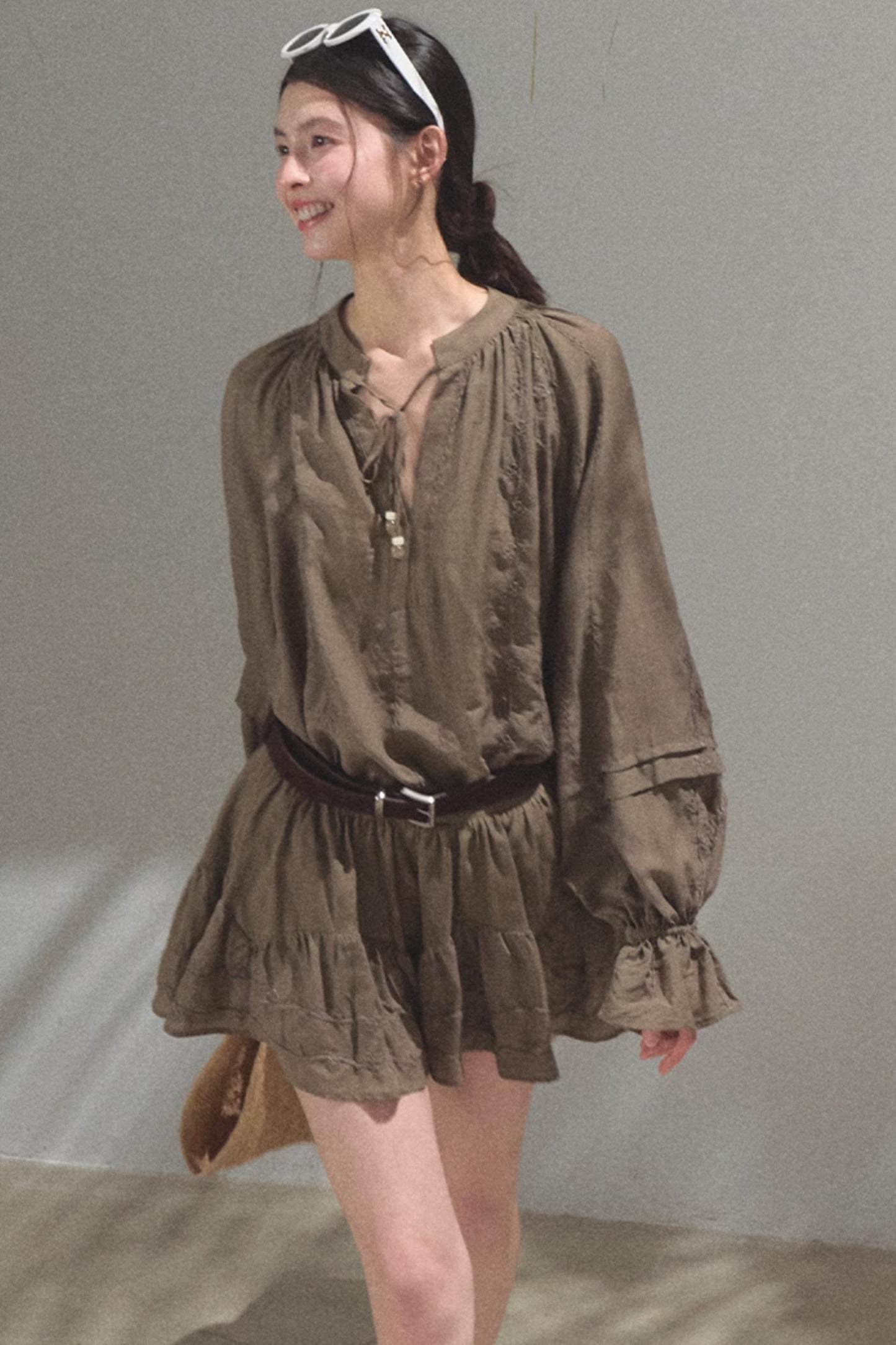 Bubble Sleeve Skirt Set-Up