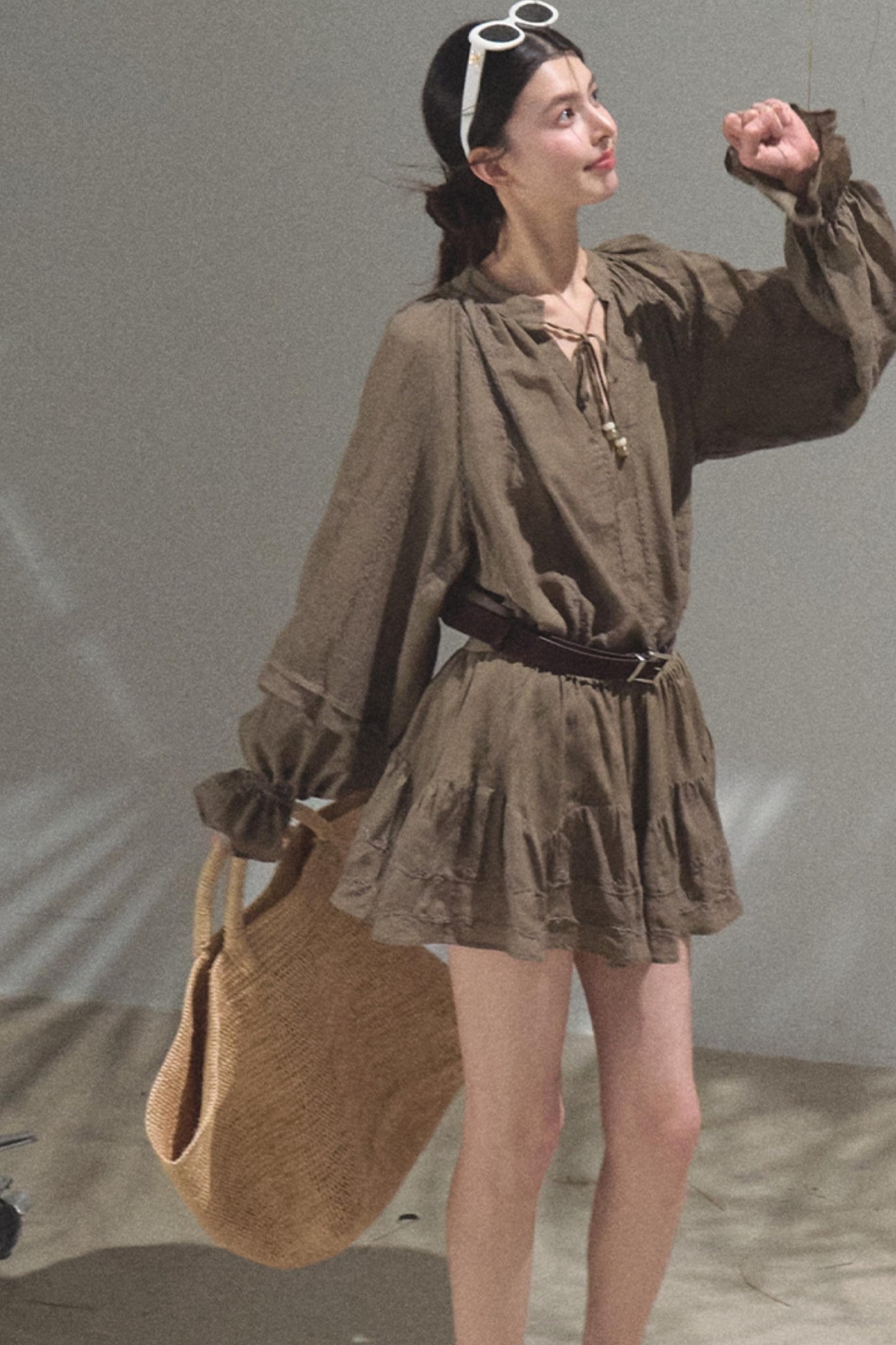 Bubble Sleeve Skirt Set-Up