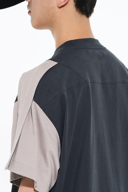 Contrasting Stitching T-Shirt