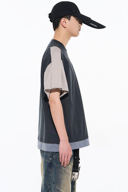 Contrasting Stitching T-Shirt
