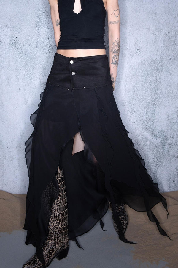 Legacy Ruffled Chiffon Skirt