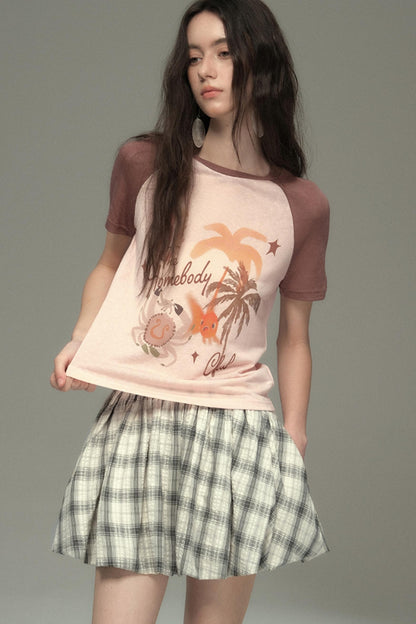 Cotton Island Raglan Sleeve T-shirt