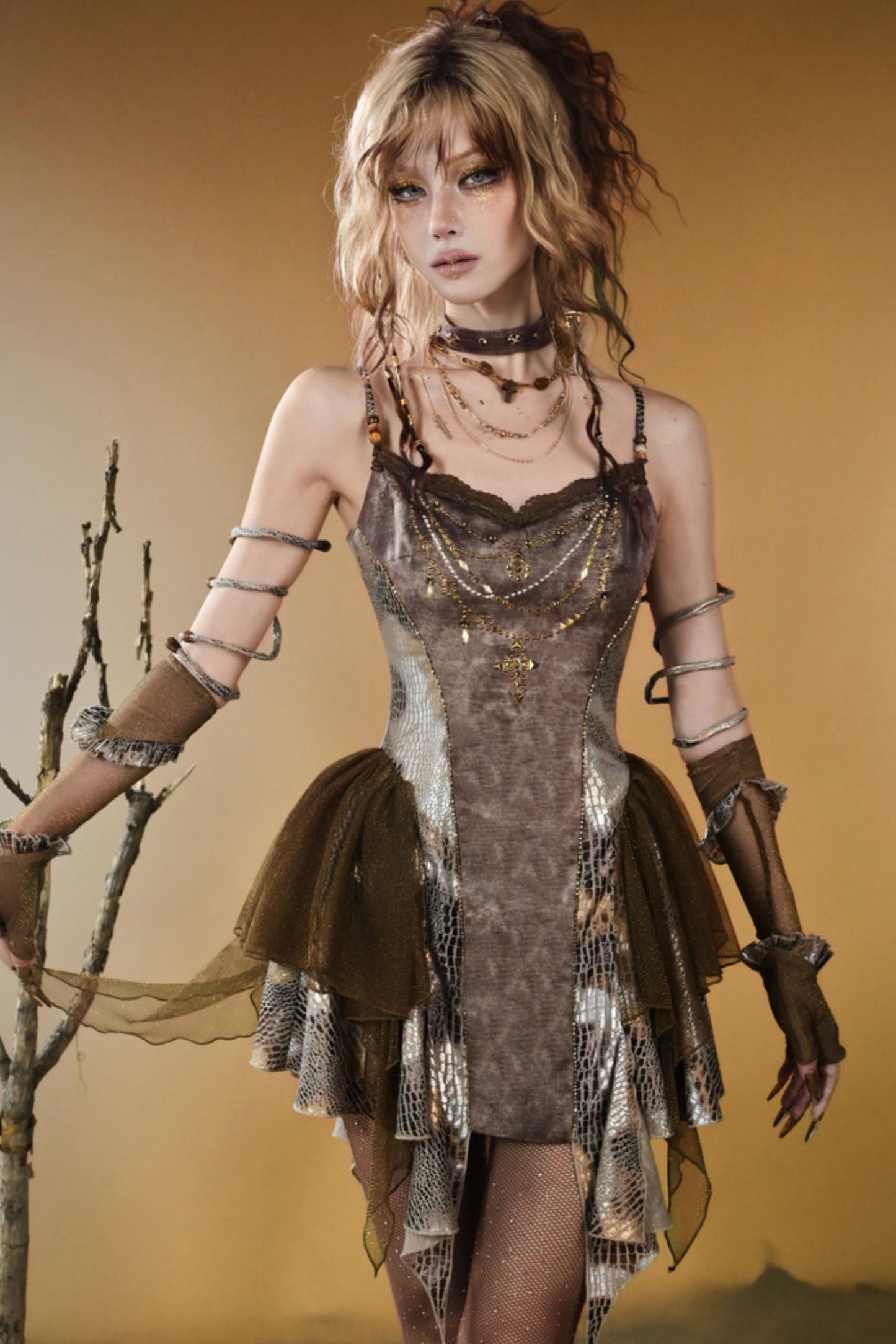 Gilded Snake Sleeve Set