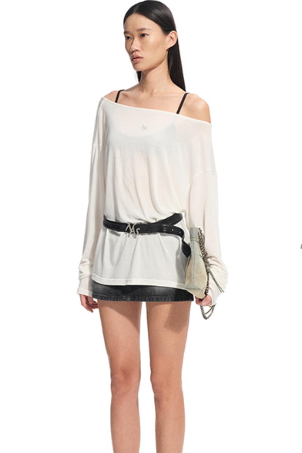 Top-Layer Cowhide Denim Belt