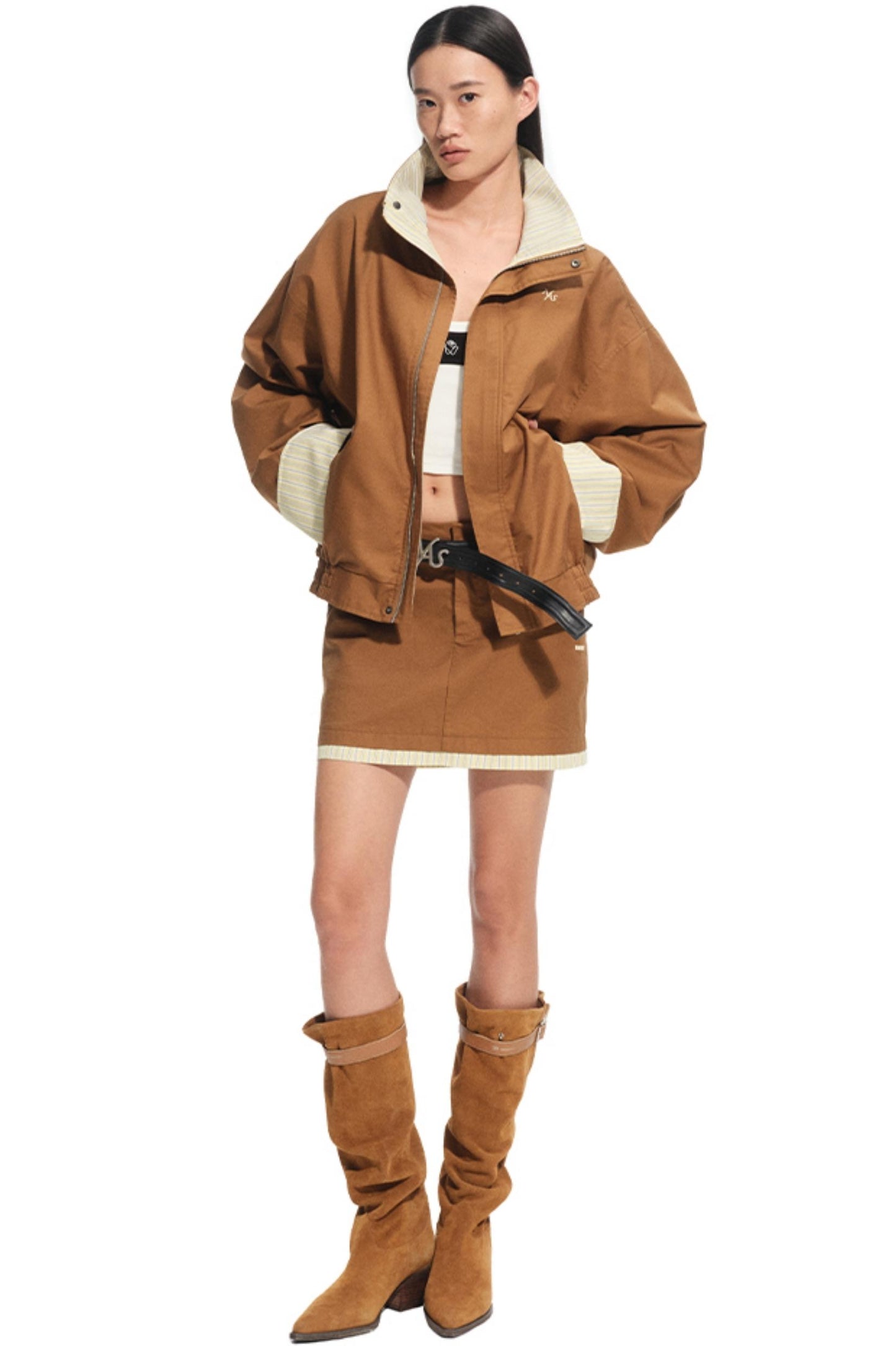 Top-Layer Cowhide Denim Belt