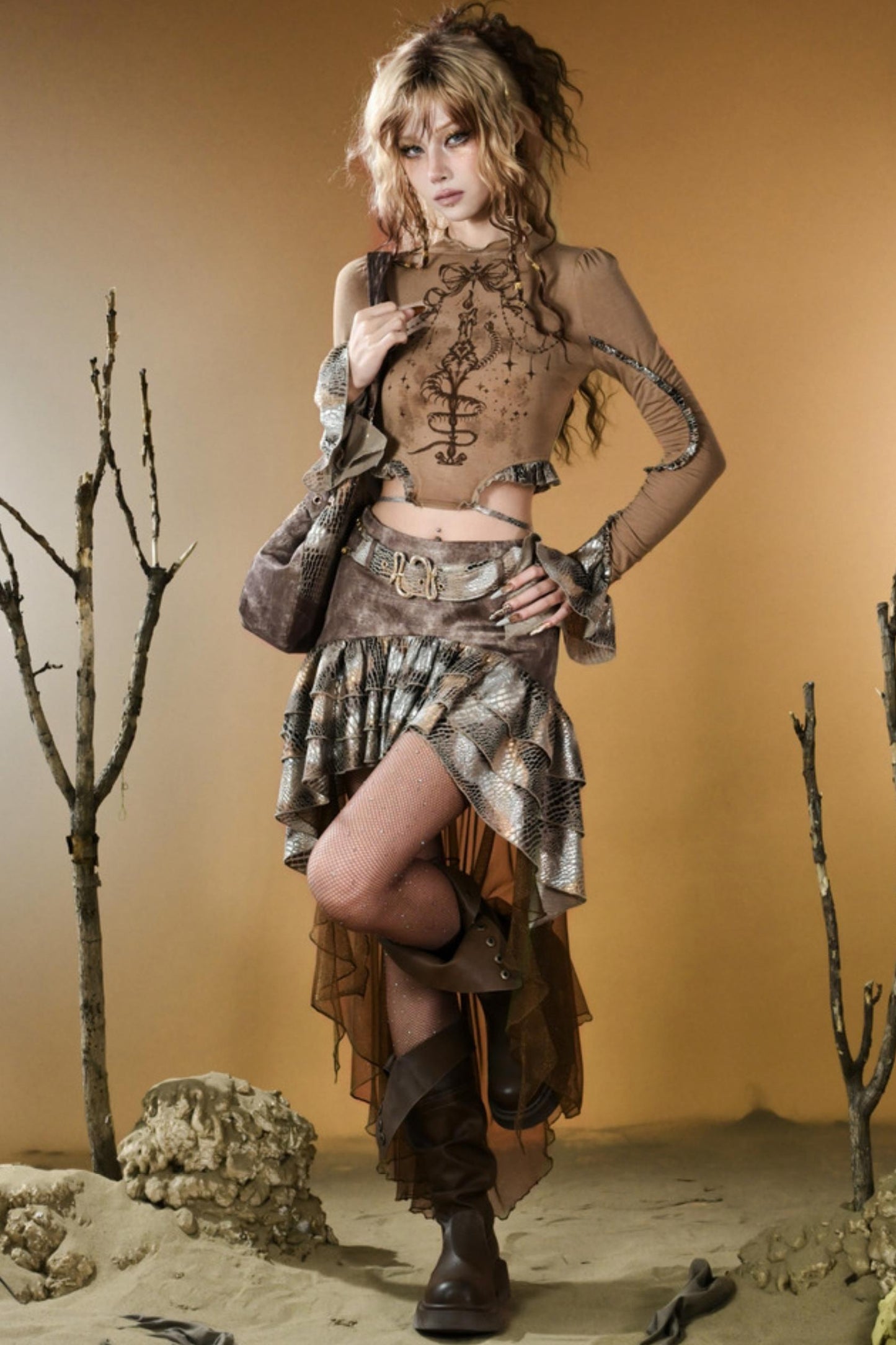 Snake Decree Long-Sleeved Top