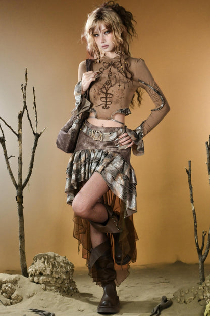 Snake Decree Long-Sleeved Top