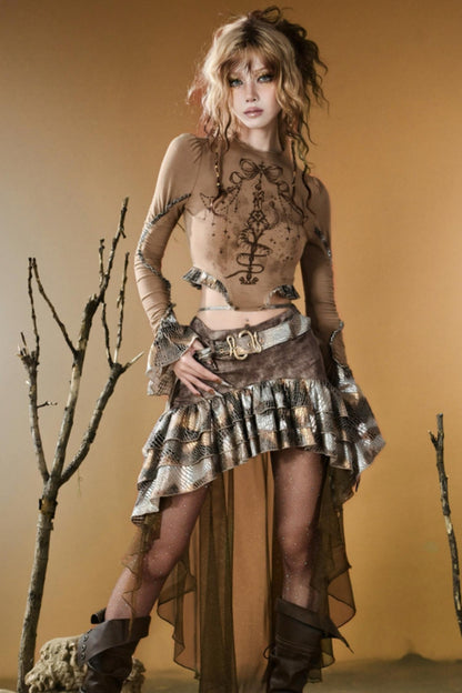 Snake Decree Long-Sleeved Top