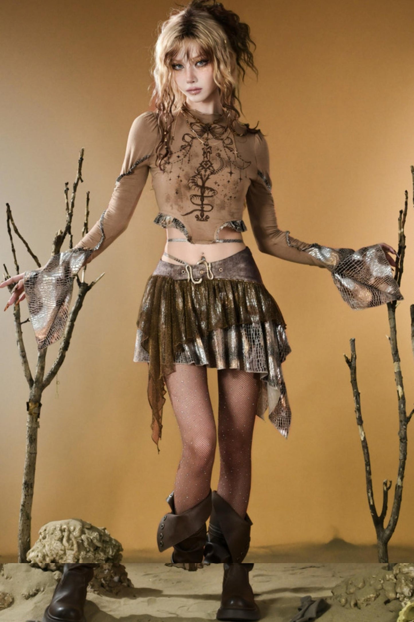 Snake Decree Long-Sleeved Top